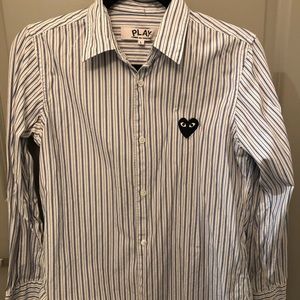 Comme Des Garçons Play button down shirt